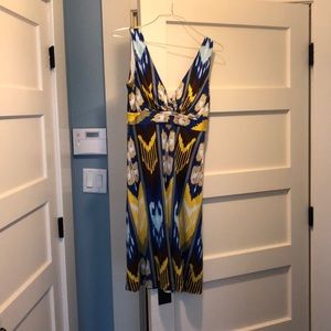 Tory Burch carmody silk ikat pint dress, sz small